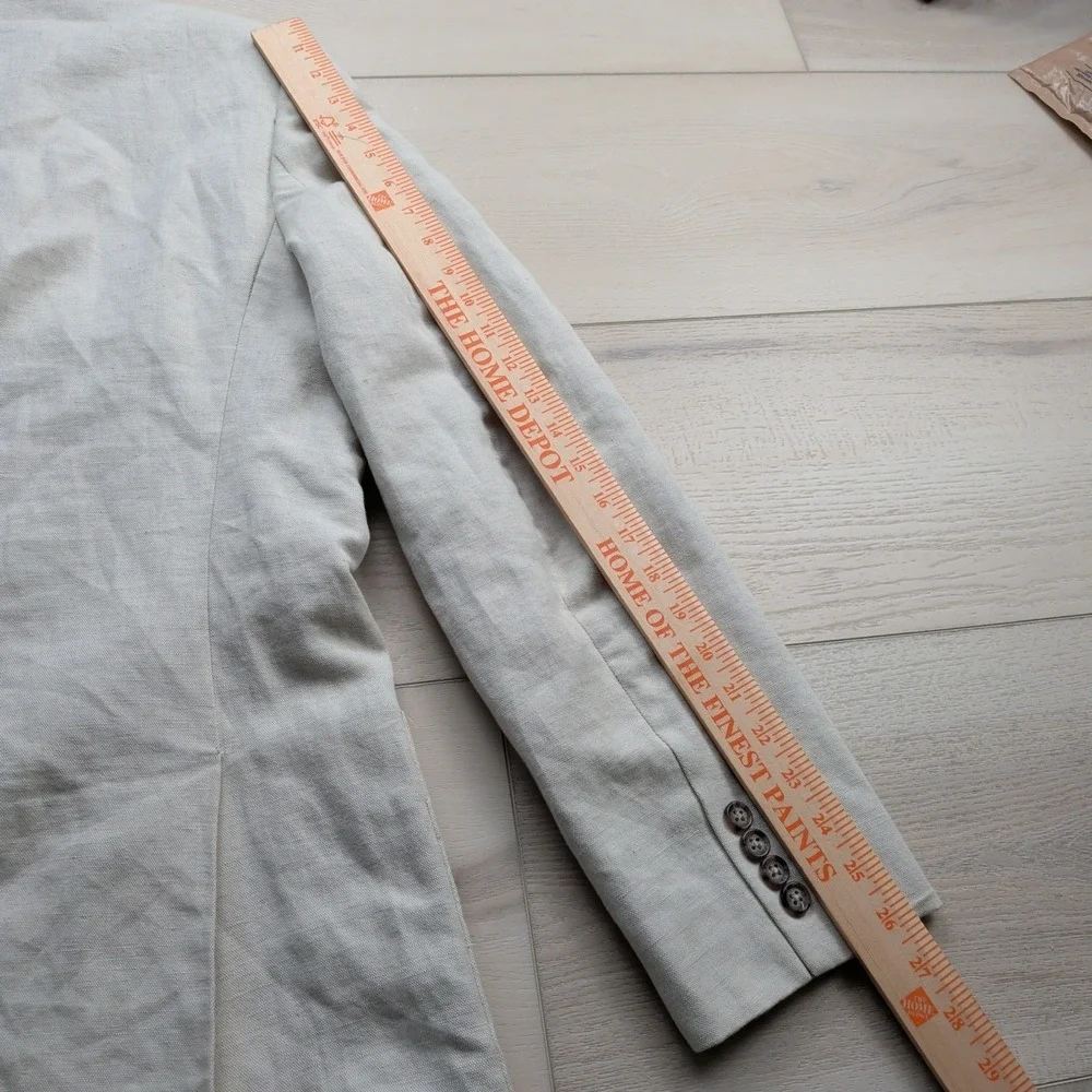 The J. Peterman‎ Company Blazer Sport Coat Mens 42L Cotton Linen Unlined Western